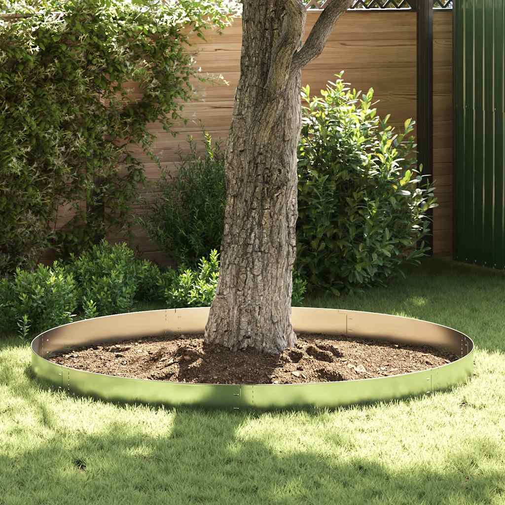 Vidaxx 10 stk græskant fleksibel 100x14 cm galvaniseret stål