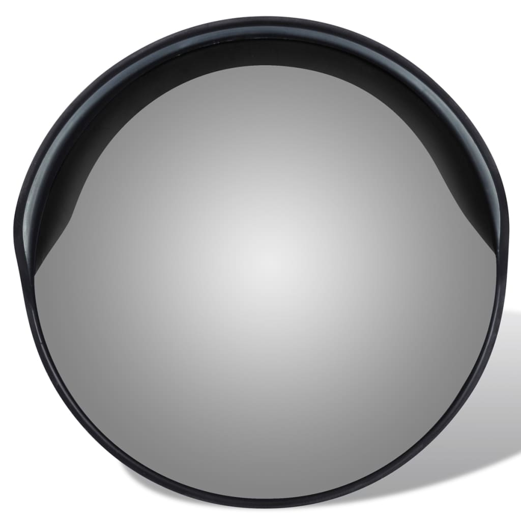 Vidaxl Traffic Mirror til udendørs 30 cm pc plast sort sort
