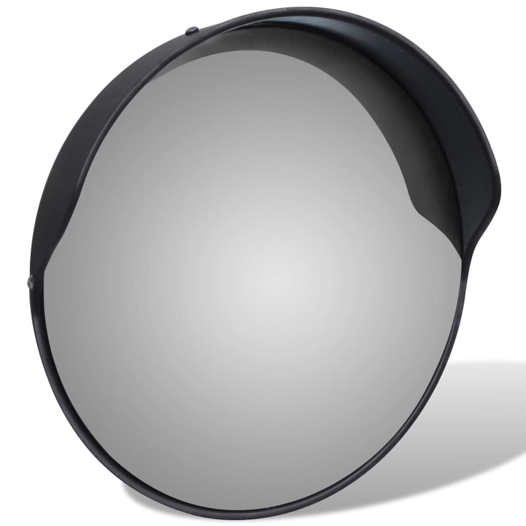 Vidaxl Traffic Mirror til udendørs 30 cm pc plast sort sort