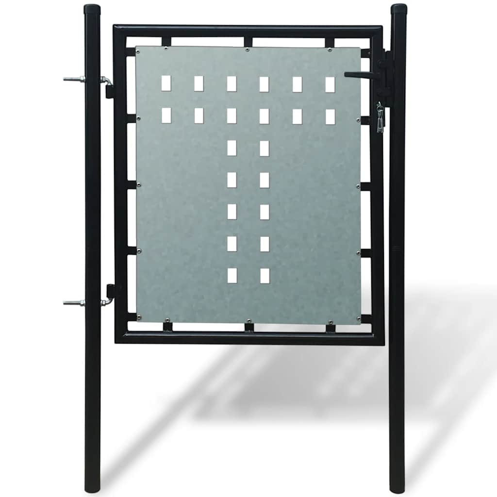 VidaXL sort enkeltdør 100x100 cm