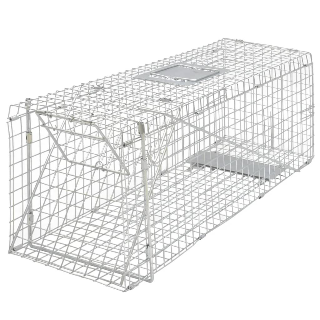 Vidaxl levende fælde galvaniseret 80 cm