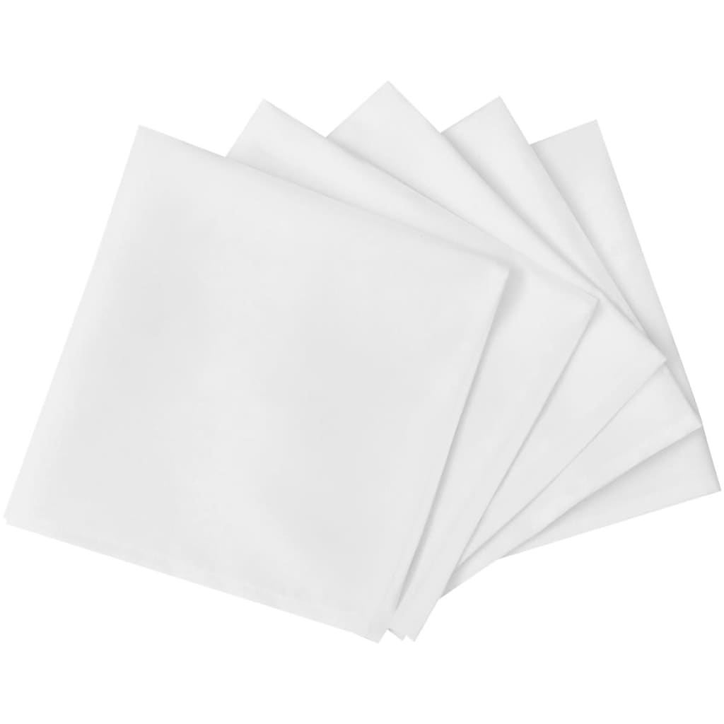 Vidaxl servietter Hvid 10 stykker 50 x 50 cm