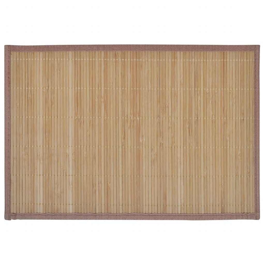 Vidaxl 6 st placemats 30x45 cm bambusbrun