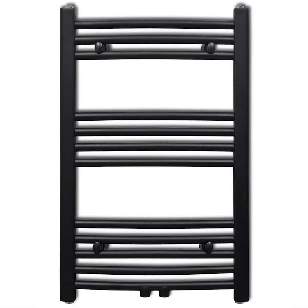 Vidaxl Radiator Håndklæde Rack Bent 500x764 mm sort