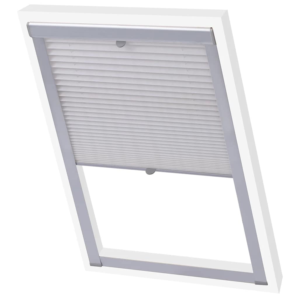 Vidaxl Roller Blind plissed White P06 406