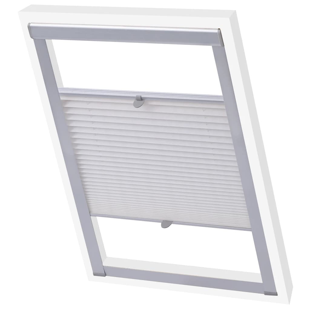 Vidaxl Roller Blind plissed White P08 408