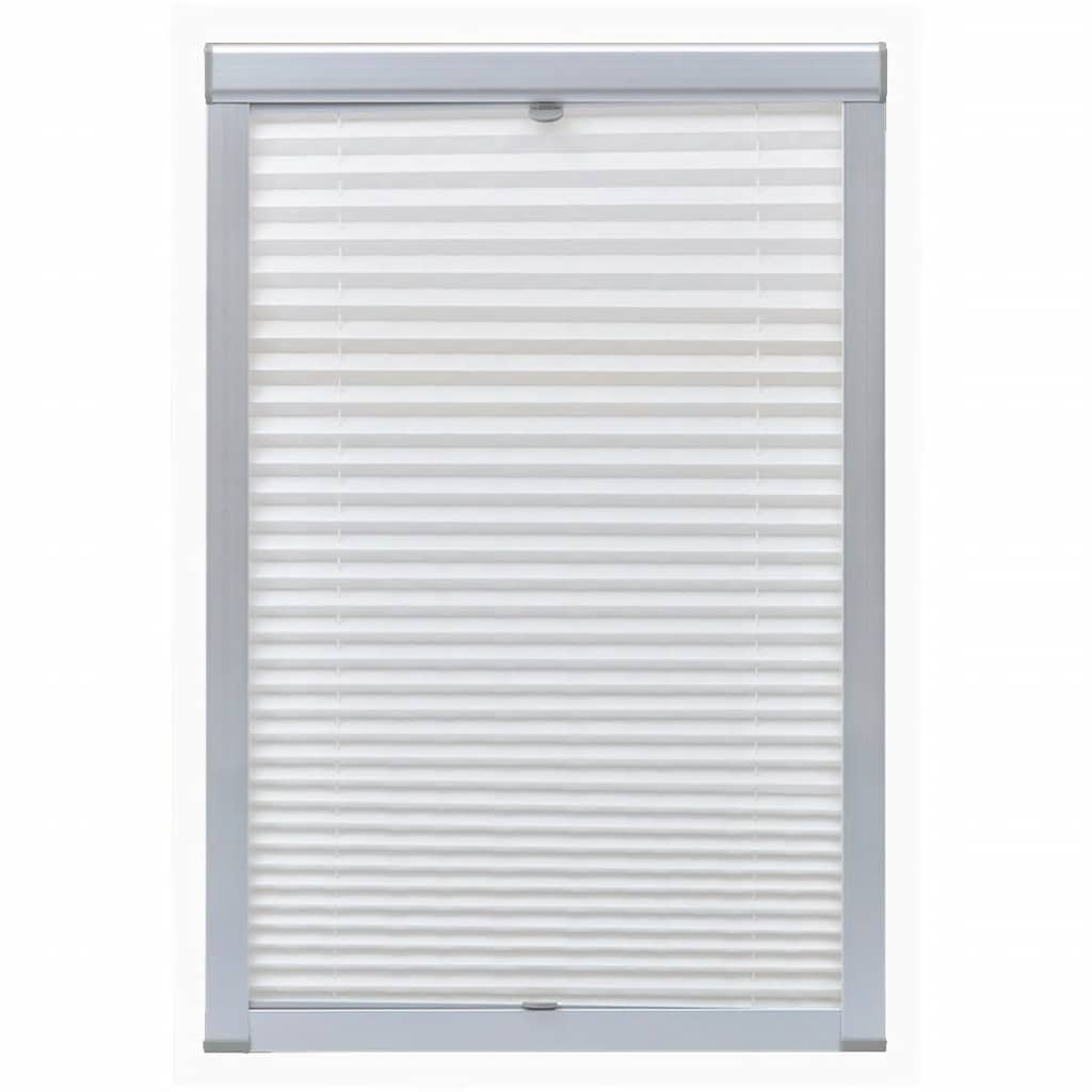 Vidaxl Roller Blind plissed White P08 408