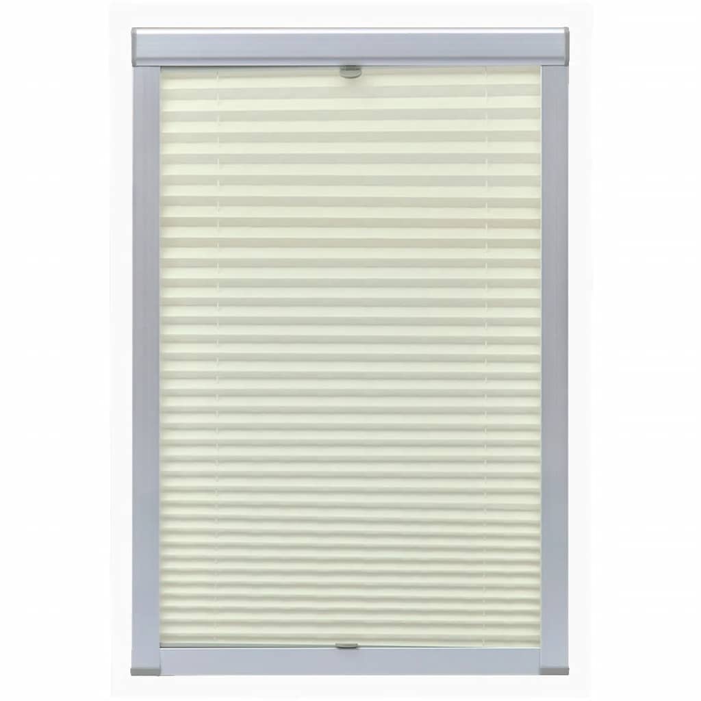 Vidaxl Roller Blind Pleated Cream M06 306