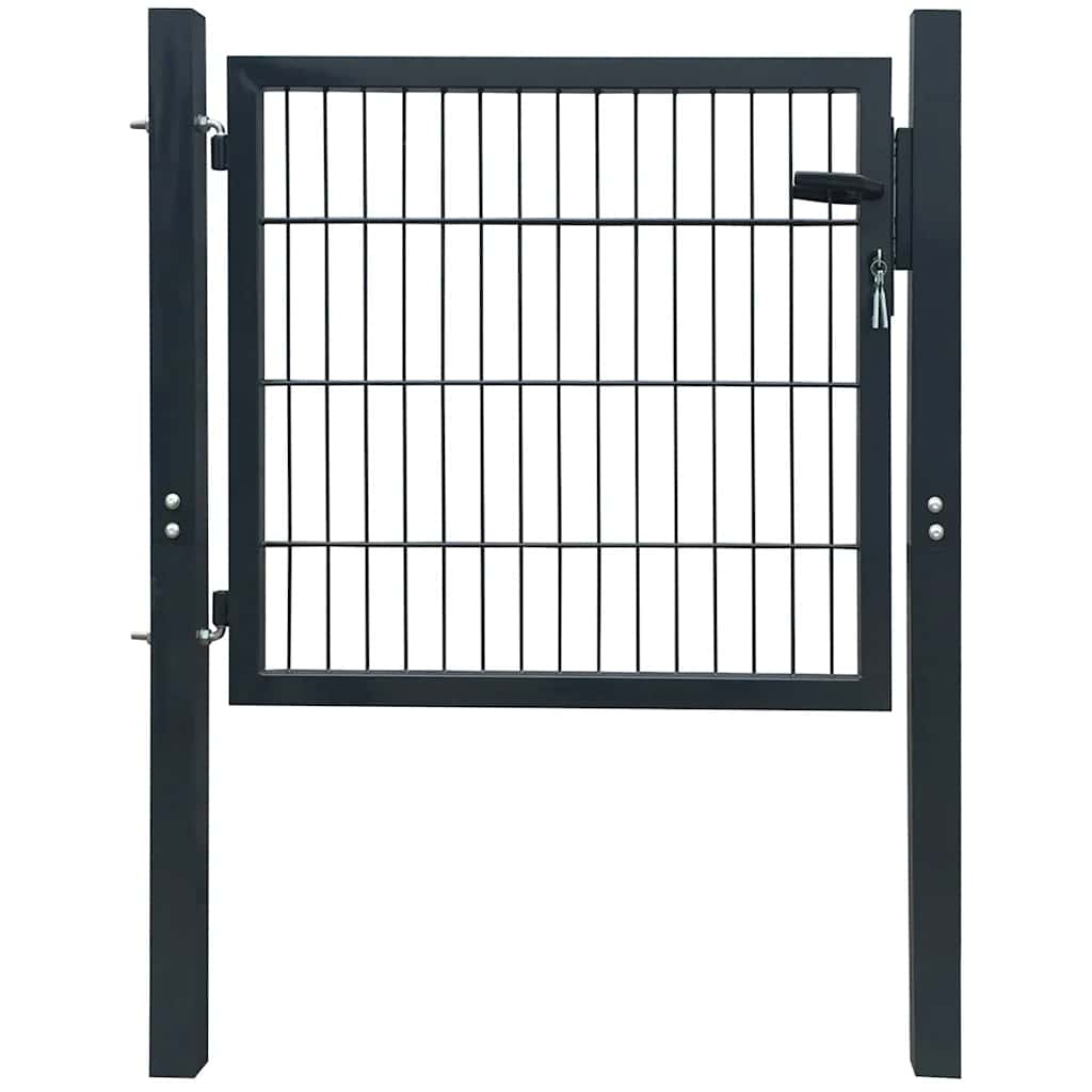Vidaxl Port 105x150 cm stål antracit -farvet