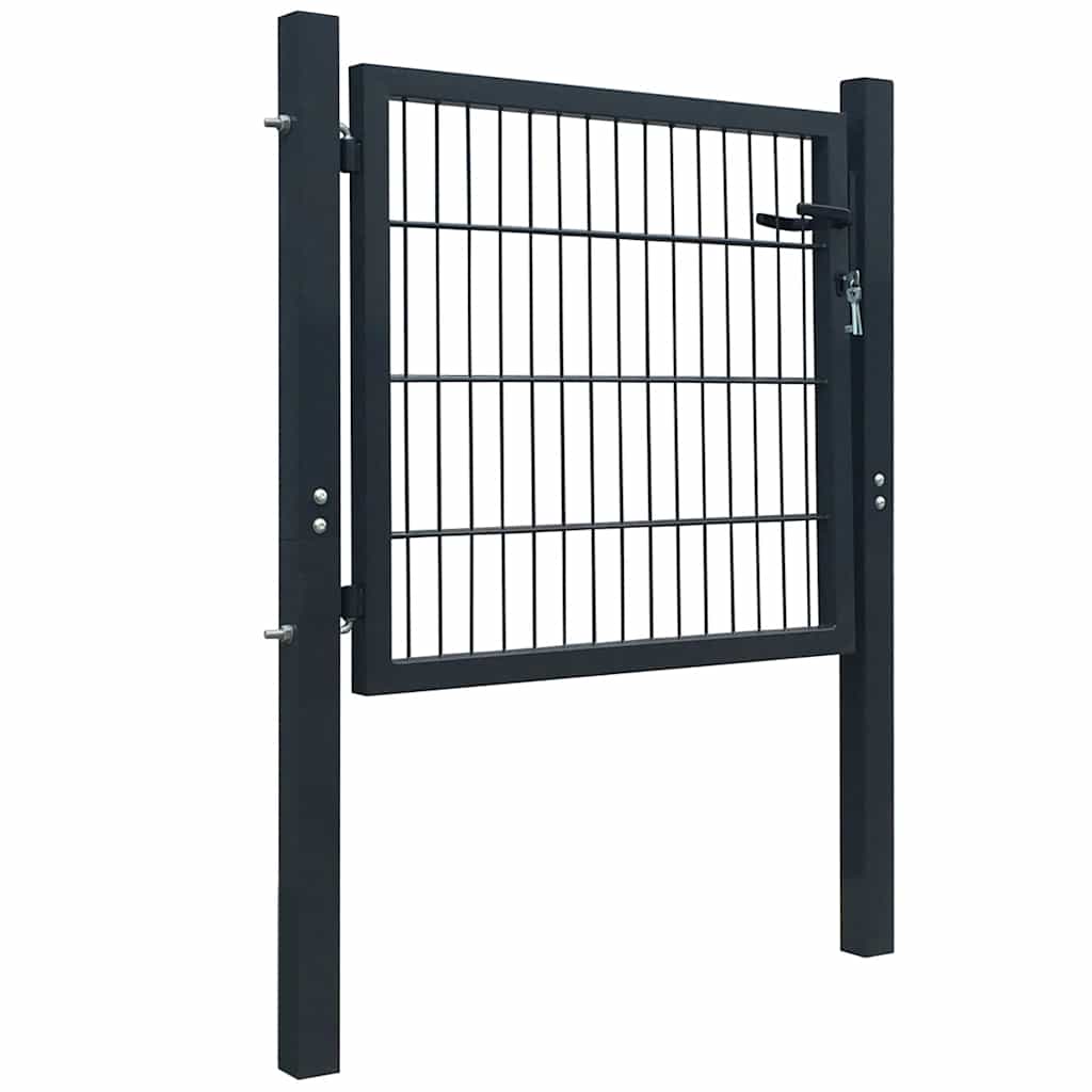 Vidaxl Port 105x150 cm stål antracit -farvet