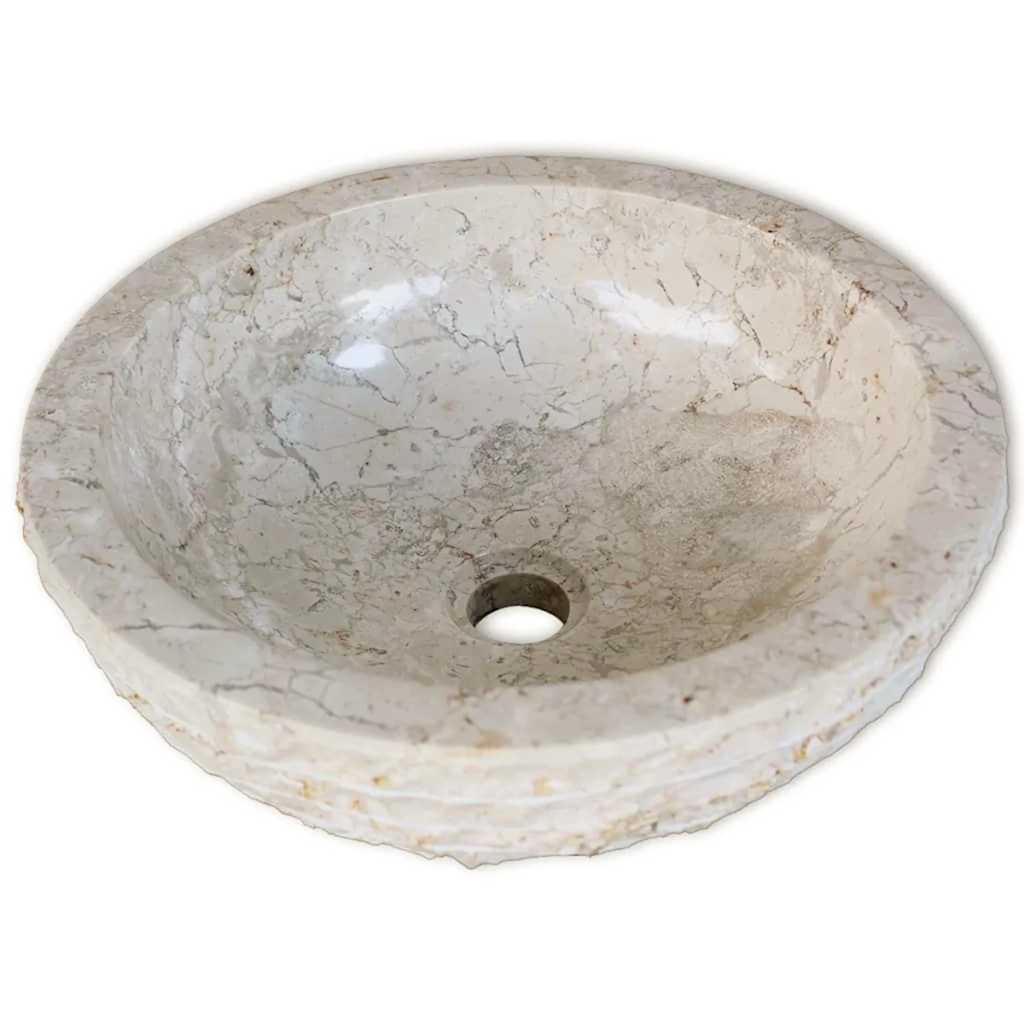 Vidaxl Washbasin 40 cm marmorcreme
