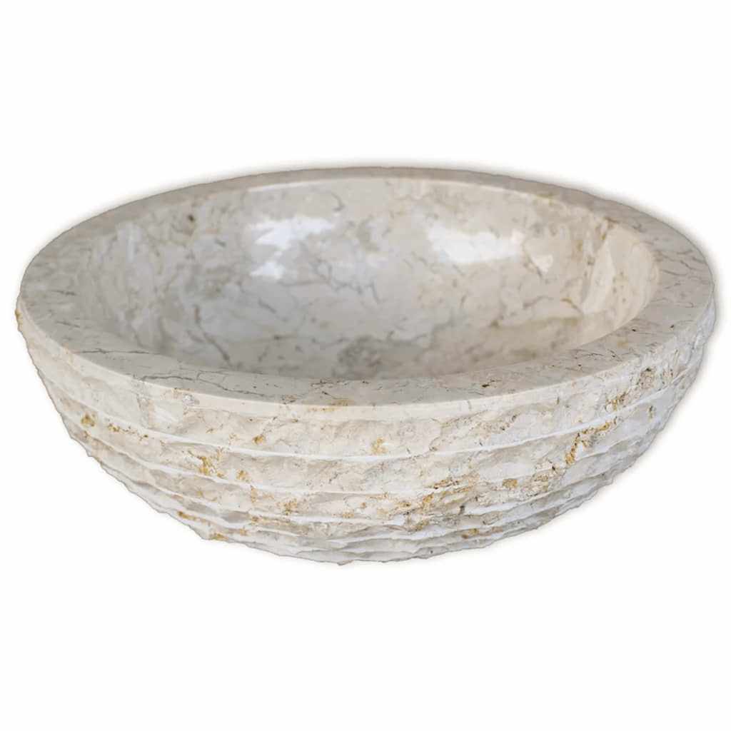 Vidaxl Washbasin 40 cm marmorcreme