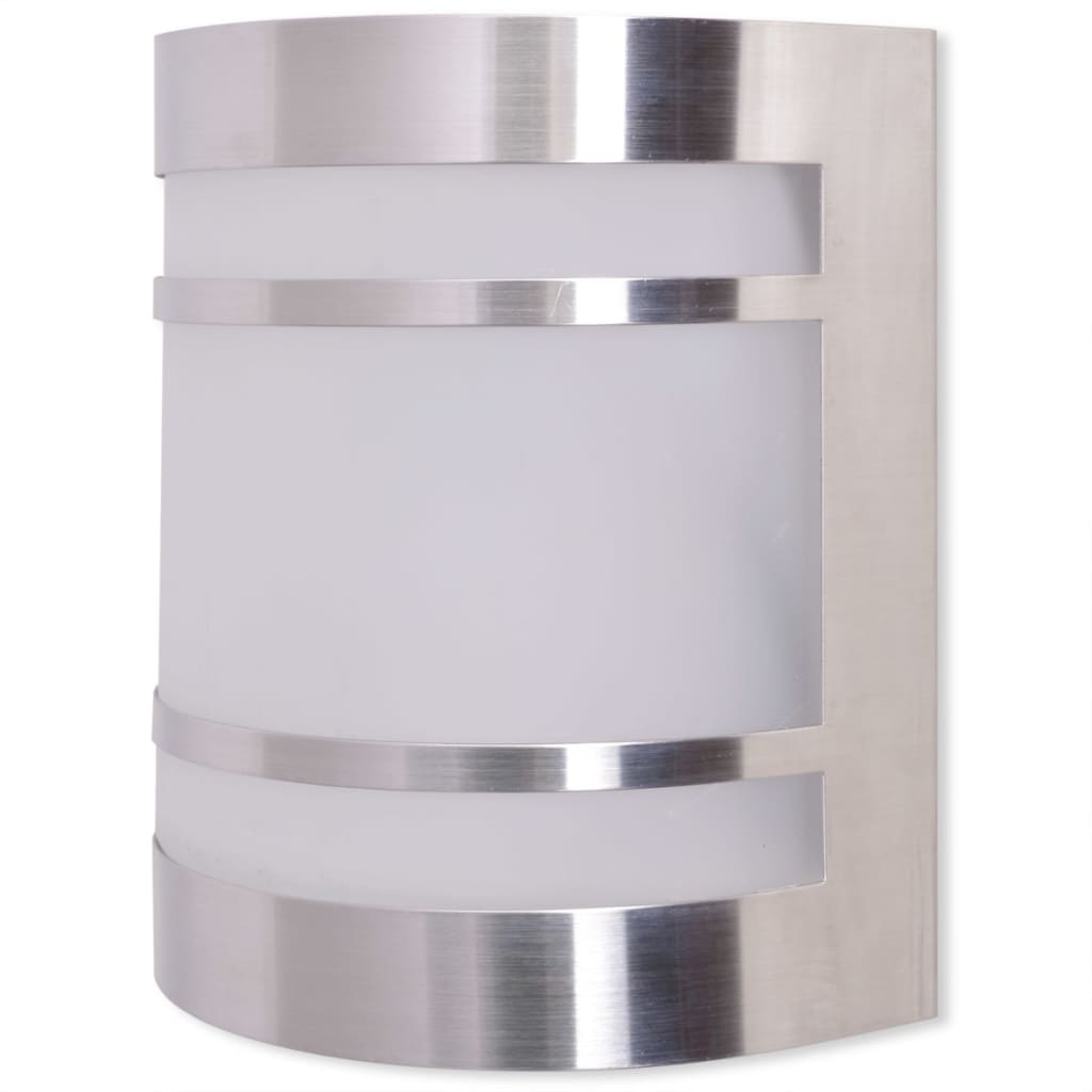 Vidaxl Wall Lamp til udvendig lys rustfrit stål