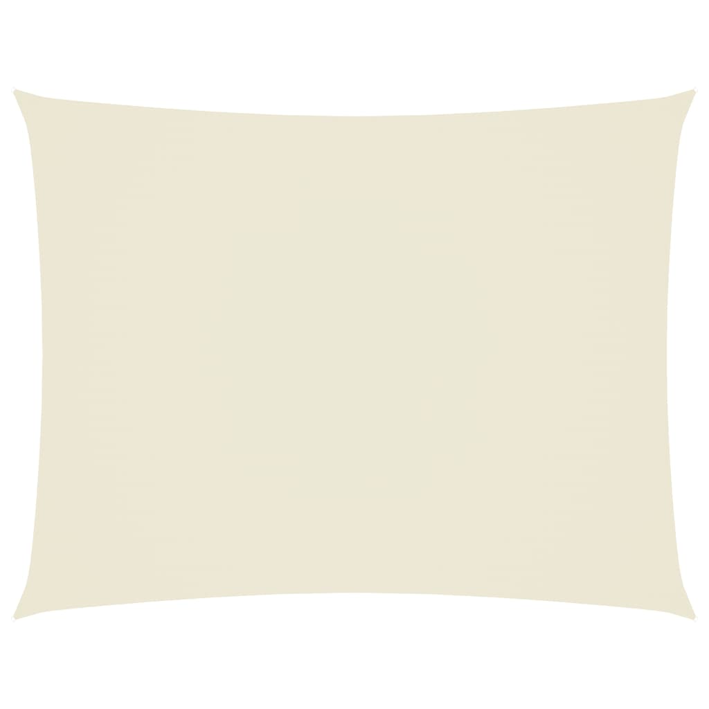 Vidaxl Sunshade Rectangular 4x6 M Oxford Fabric Crème -farvet -farvet
