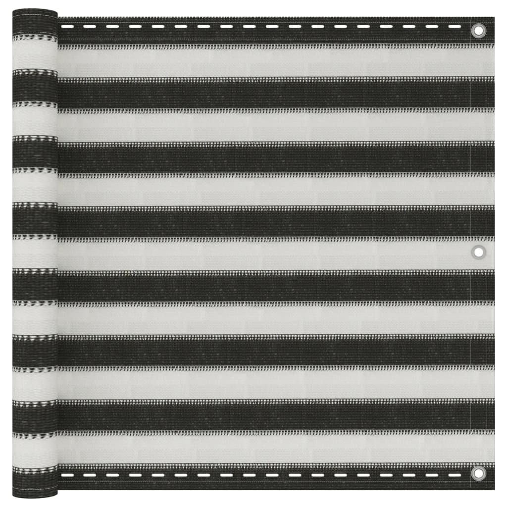 Vidaxl balkonskærm Anthracite og White 90x600 cm HDPE