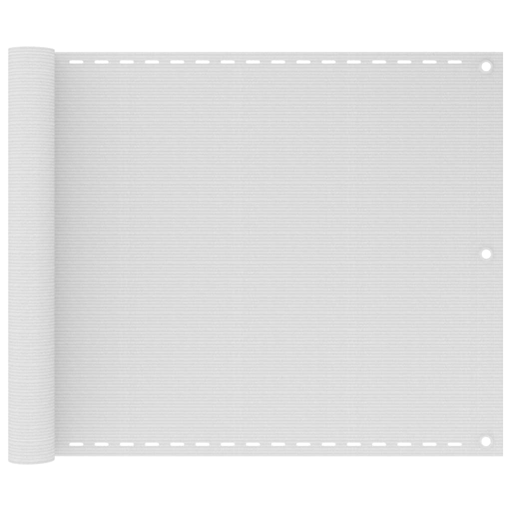 Vidaxl balkonskærm HDPE 75x600 cm hvid