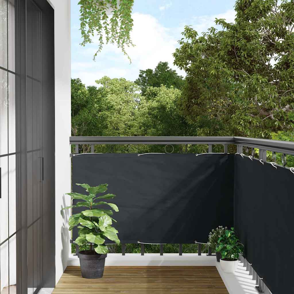 Vidaxl balkonskærm Oxford Textile 75x400 cm Anthracite