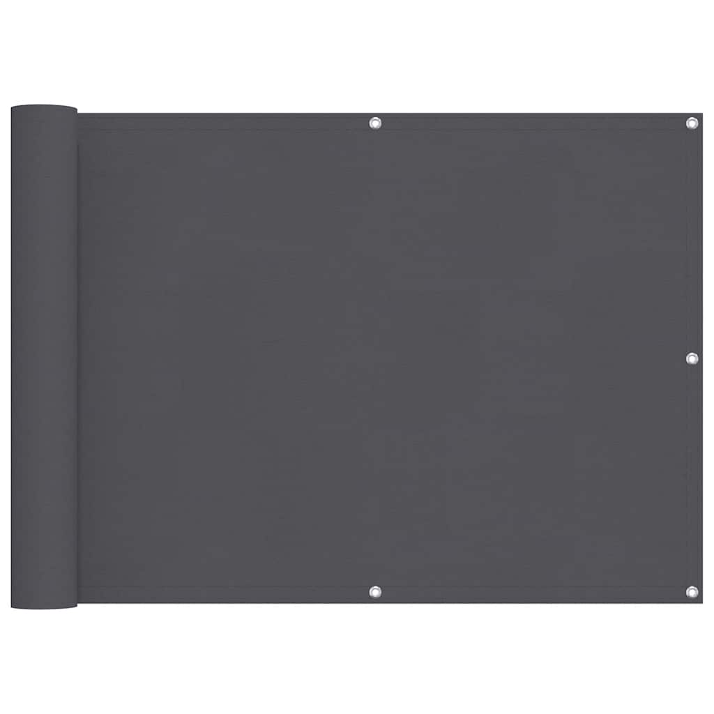 Vidaxl balkonskærm Oxford Textile 75x600 cm Anthracite