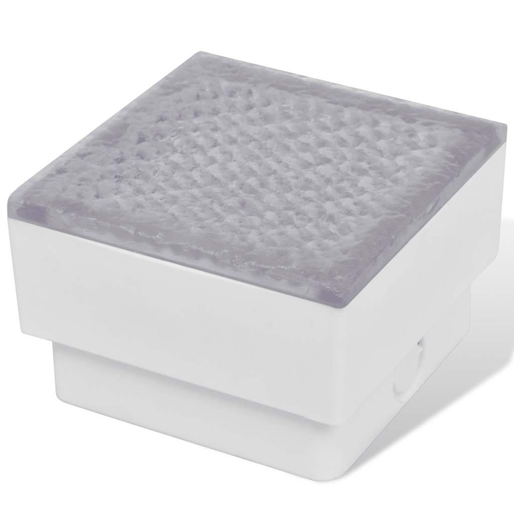 Vidaxxl jordspots 6 stk LED 100x100x68 mm