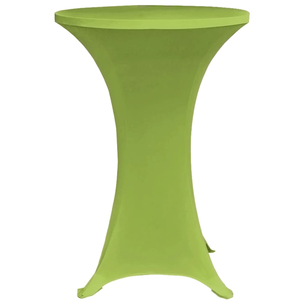 Vidaxl Table Cover Stretch 2 stykker 80 cm grøn