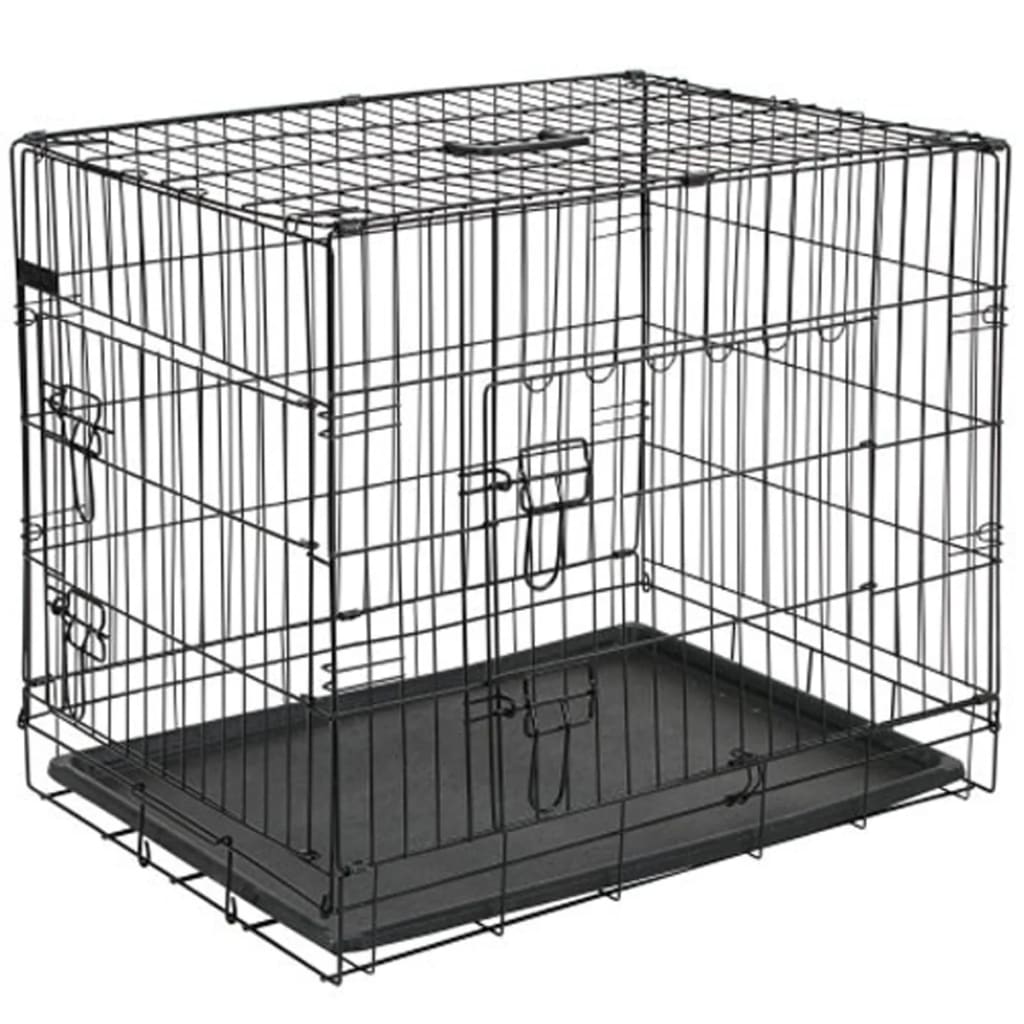 @Pet Hondenbench 107x70x77,5 cm metal sort 15004