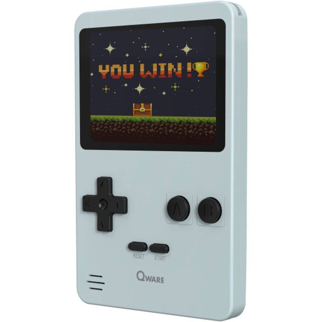 Andre mærker Qware retro spillekonsol 240 spil grå