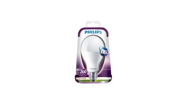 Philips LED-lampe 15w (100w) E27 varm hvid