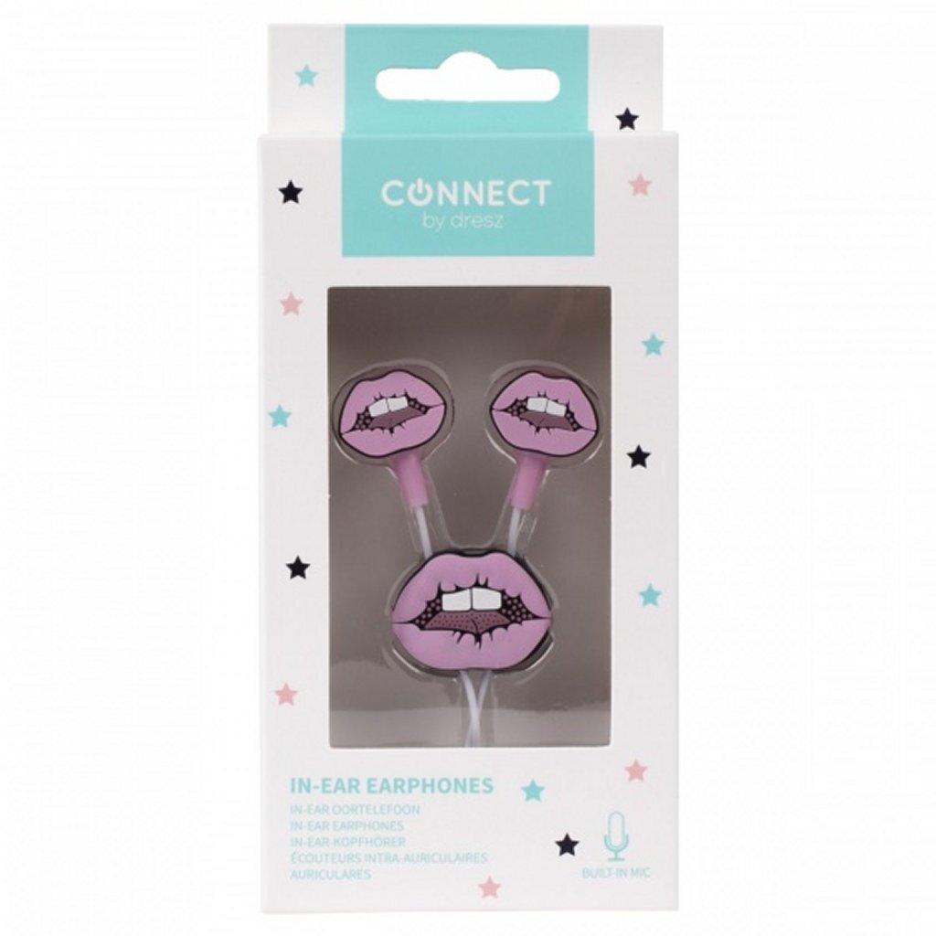 Kangaro k-58191005 dresz in-ear øretelefoner læber pink