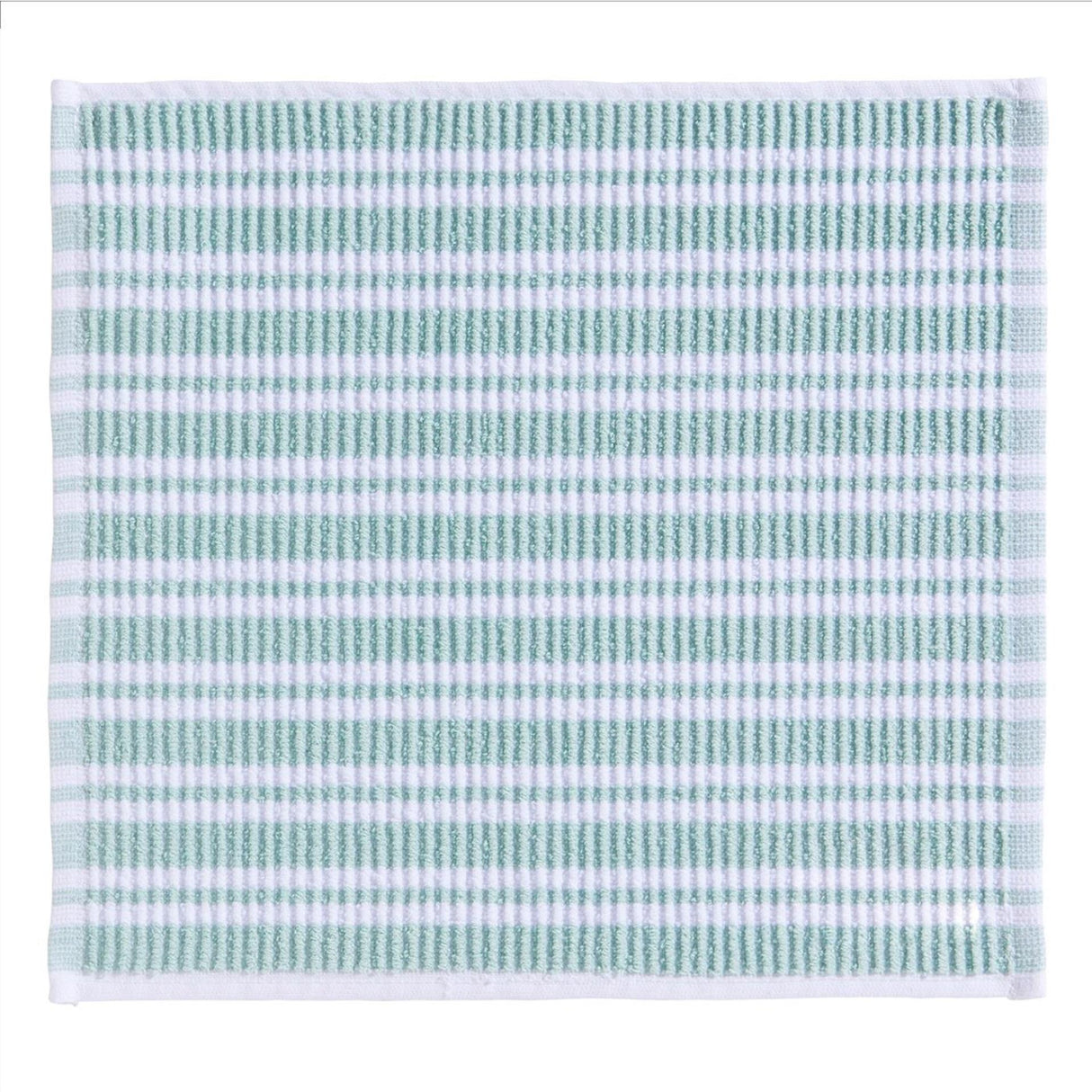 Ddddd karklud stribe pastelgrøn 30x30cm pakke med 4 stk