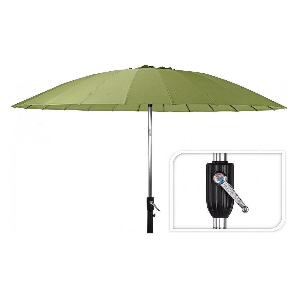 Basic Parasol Shanghai med drejemekanisme 270 cm Grøn