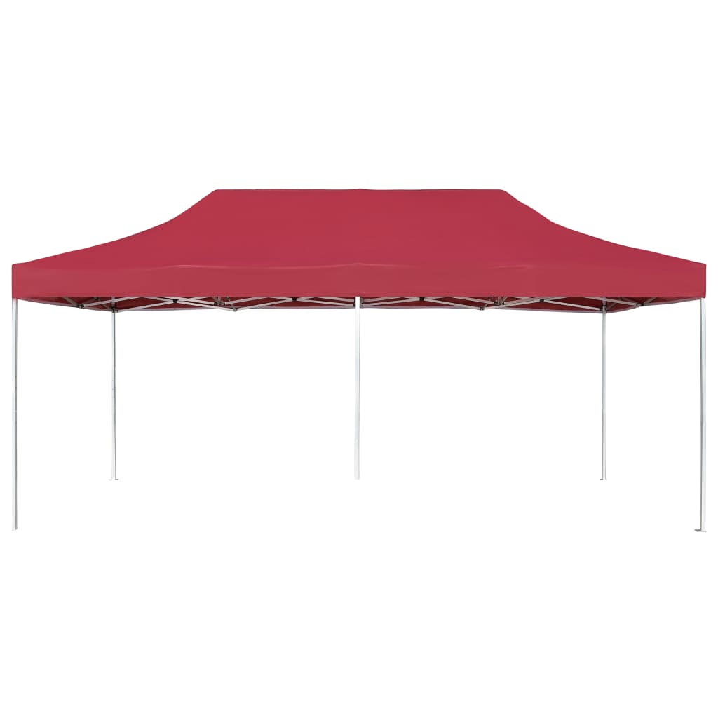 Vidaxl Parttent professionelt sammenfoldelig 6x3 m aluminiumsvin rood