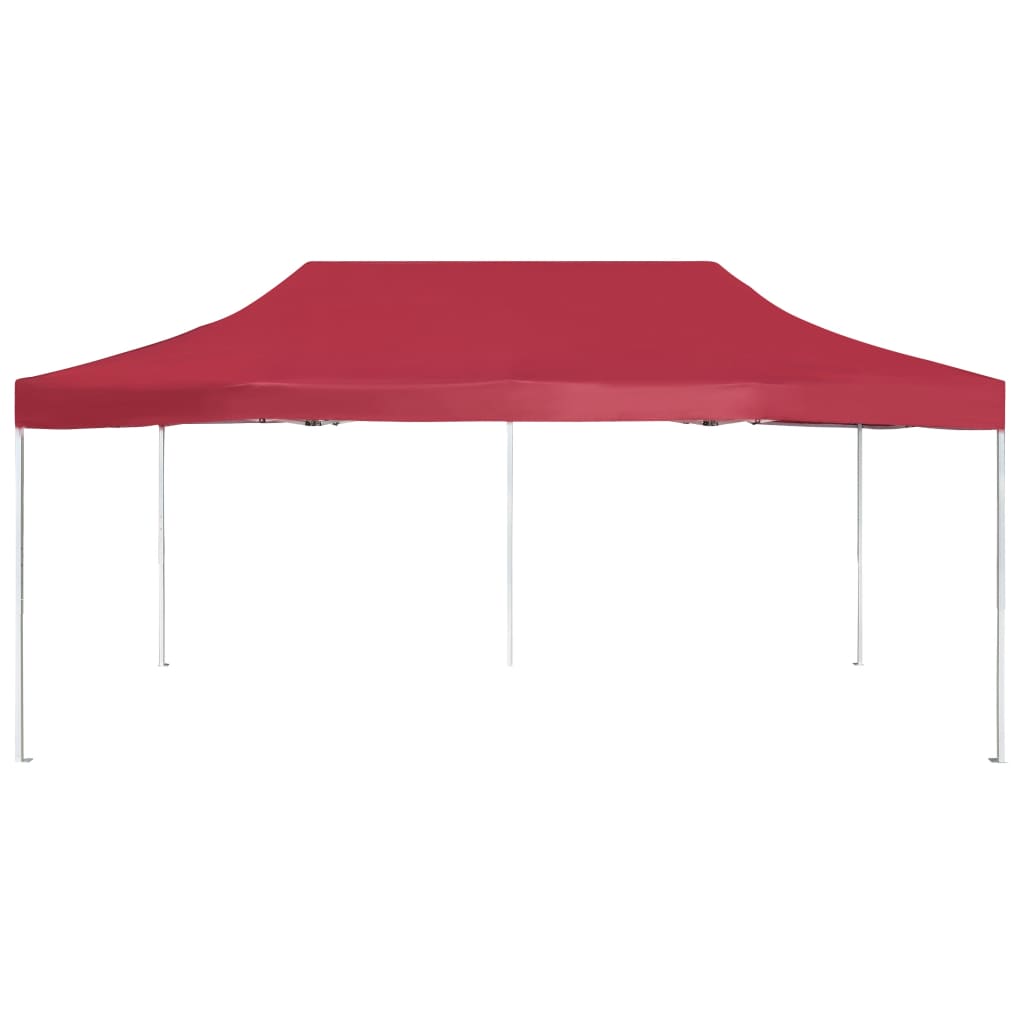 Vidaxl Parttent professionelt sammenfoldelig 6x3 m aluminiumsvin rood