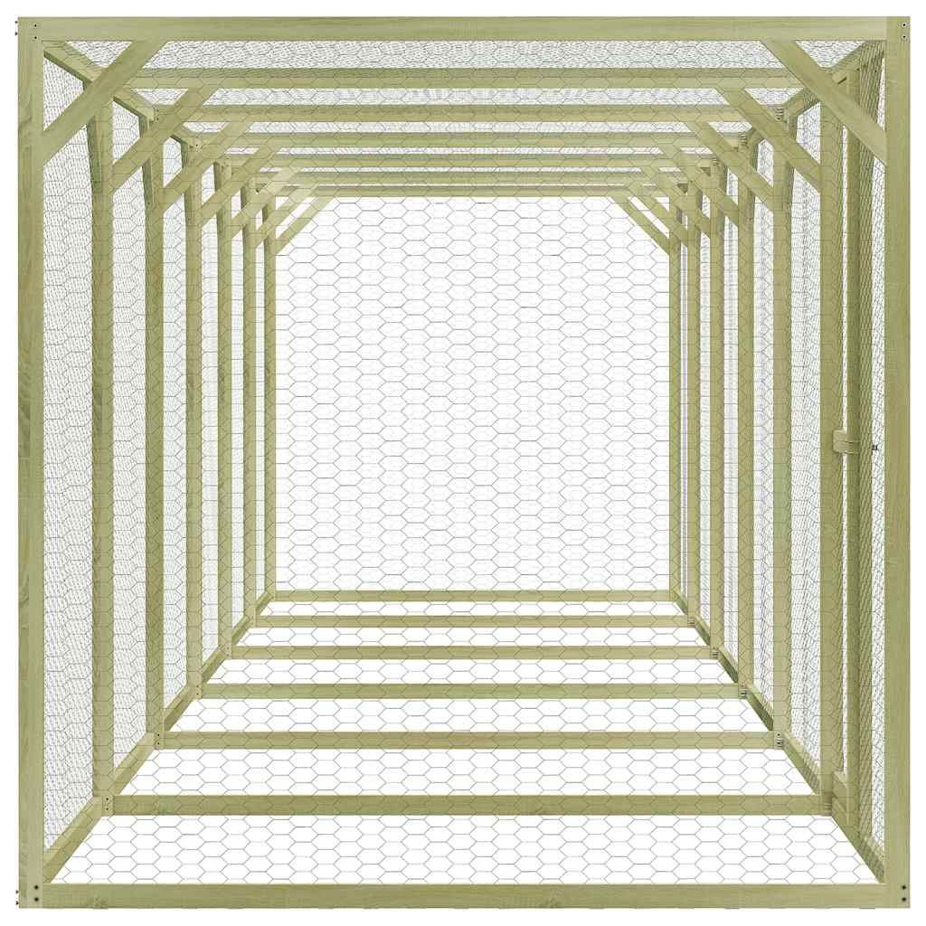 Vidaxx hønsegård 9x1,5x1,5 m stål