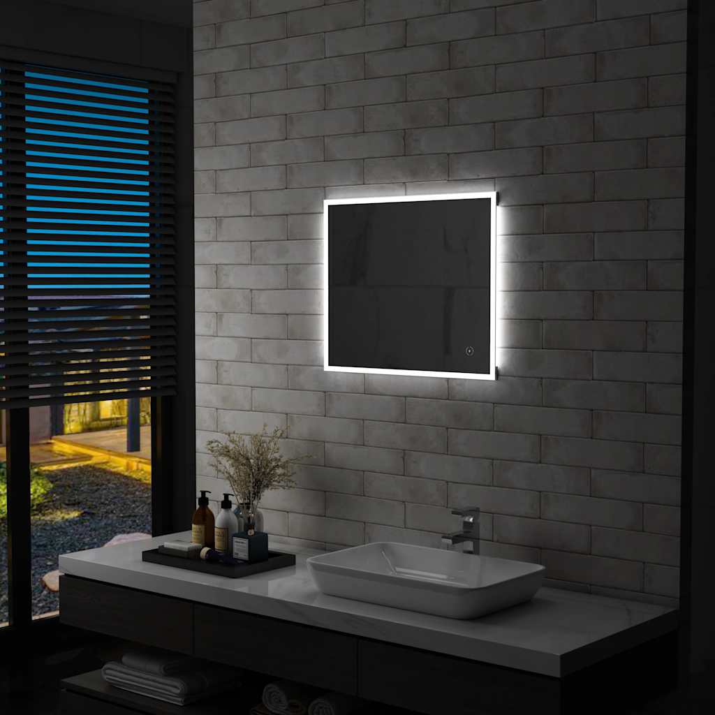 Vidaxx badeværelsesspejl LED med berøringssensor 60x50 cm