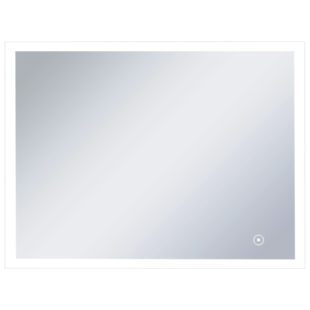 Vidaxl badeværelse spejl LED med berøringssensor 80x60 cm