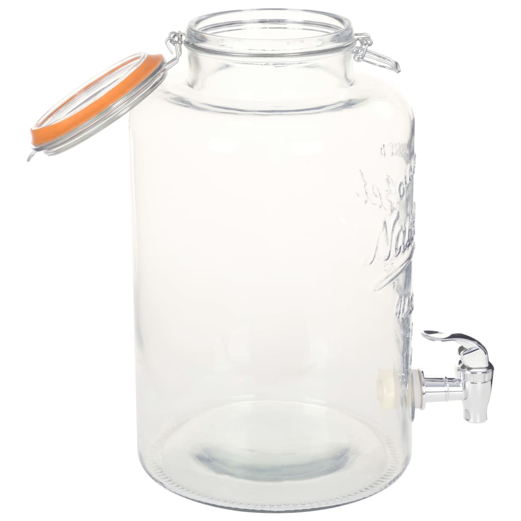 Vidaxl Water Dispenser XXL Med TAP 8 L Glass gennemsigtig