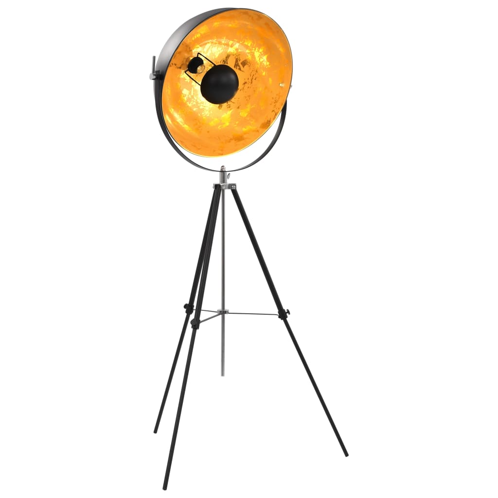 Vidaxl Lamp Standing E27 51 cm sort og guld