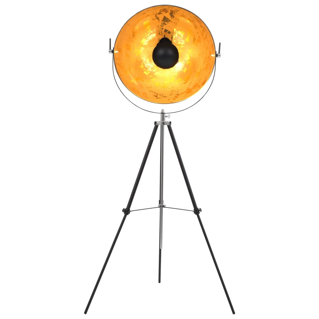 Vidaxl Lamp Standing E27 51 cm sort og guld