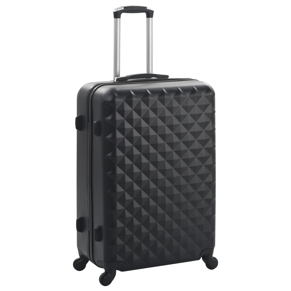 Vidaxl 3-delt hård bagage sæt ABS sort
