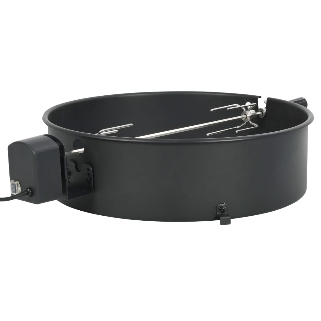 Vidaxl BBQ Rotisserie Ring 57 cm sort