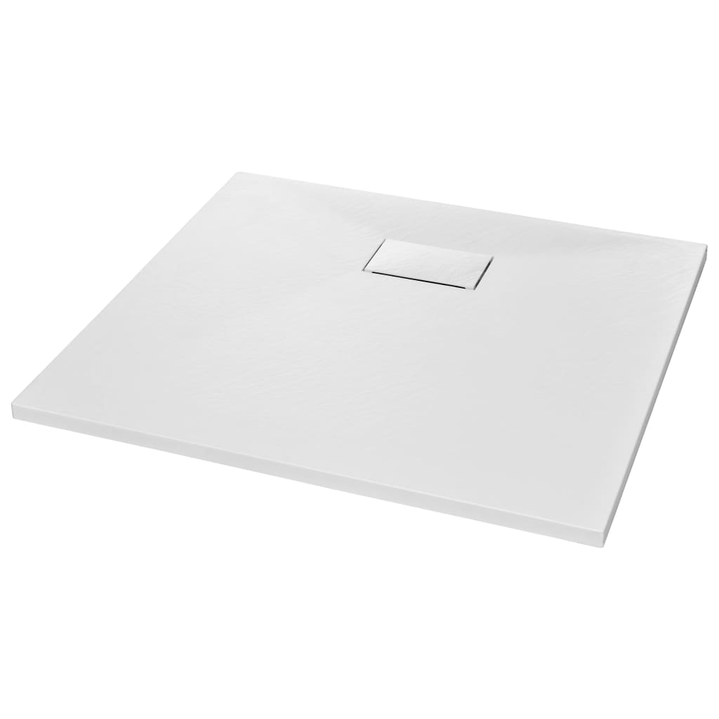 Vidaxl brusebakke 90x80 cm SMC White
