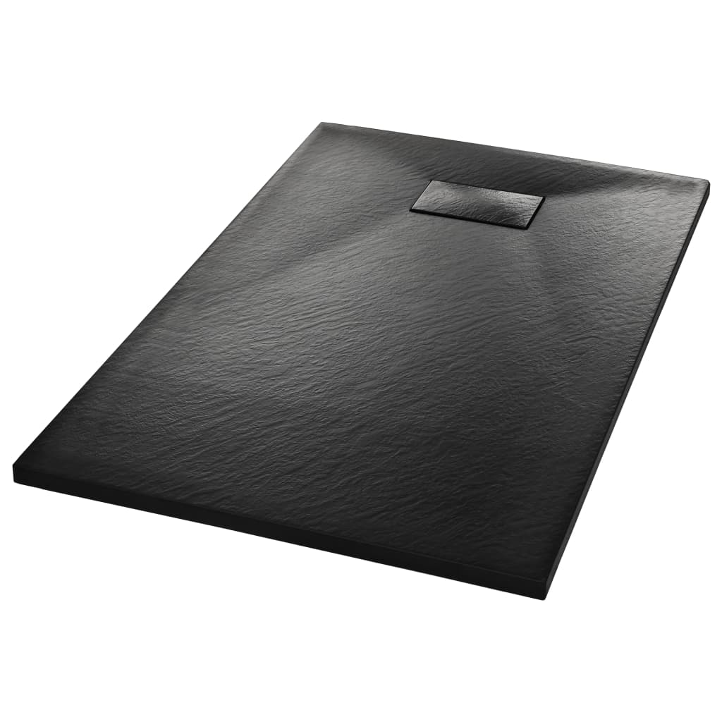 Vidaxl brusebakke 100x80 cm SMC sort