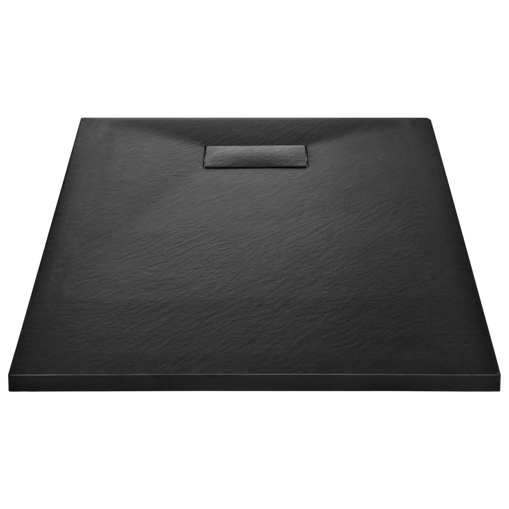 Vidaxl brusebakke 100x80 cm SMC sort