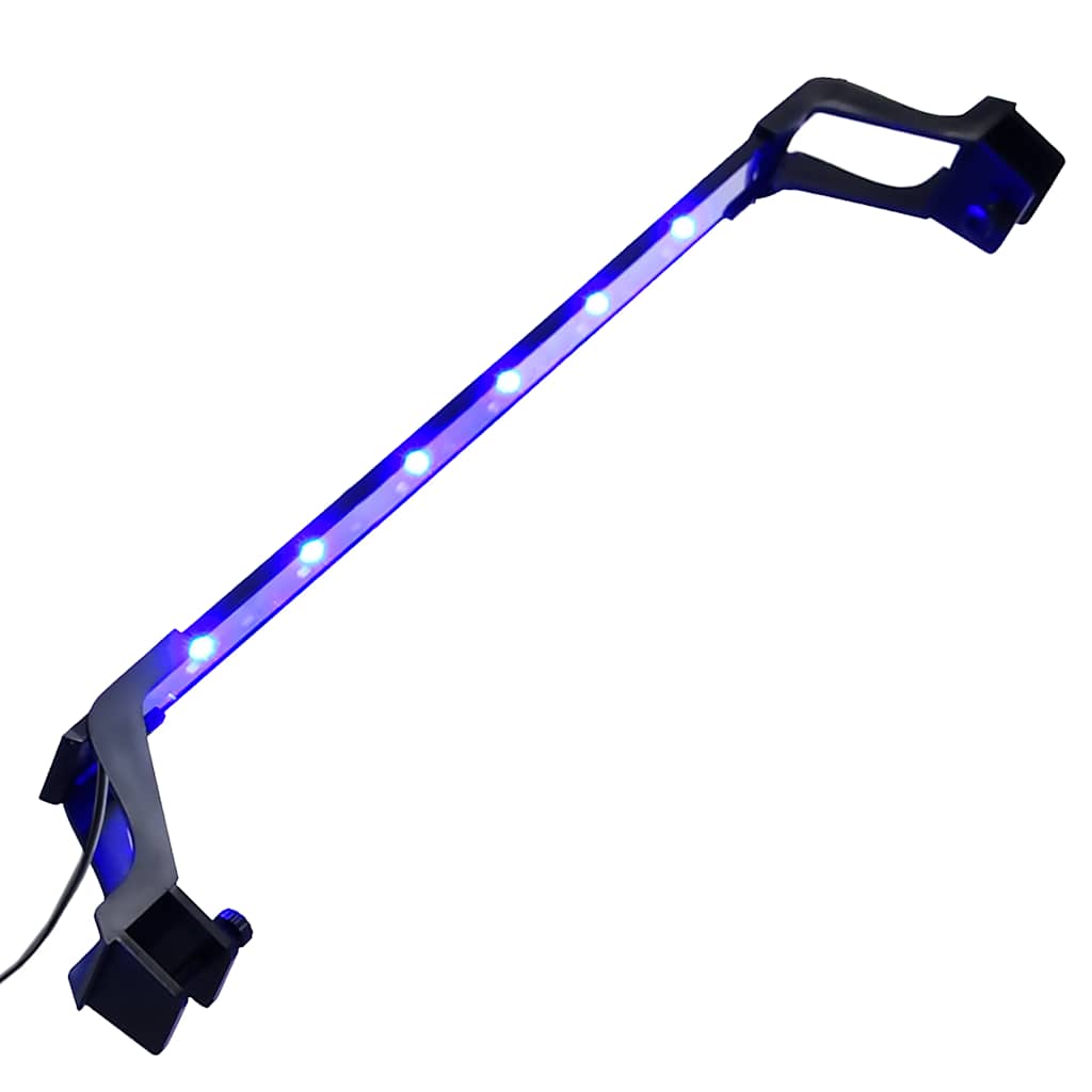VidaXL akvarielampe med klemmer LED 55-70 cm blå og hvid