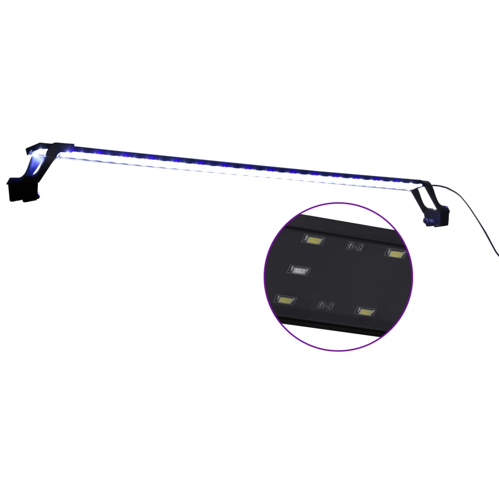 Vidaxx akvarielampe med klemmer LED 115-130 cm blå og hvid