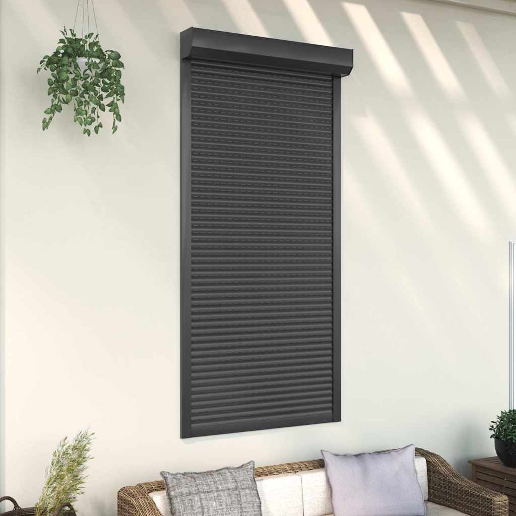 Vidaxl Roller Shutter 100x210 cm Aluminium Antracit -farvet