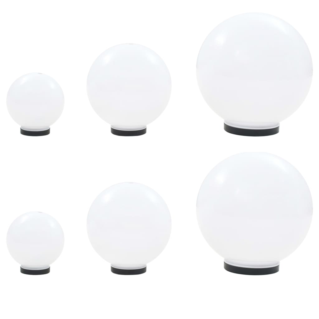 Vidaxx 6-delt LED pære lampe sæt rundt 20 30 40 cm PMMA