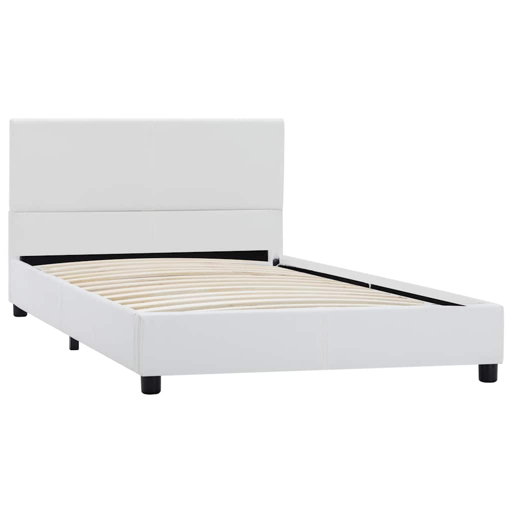 Vidaxl bedframe kunstleer wit 100x200 cm
