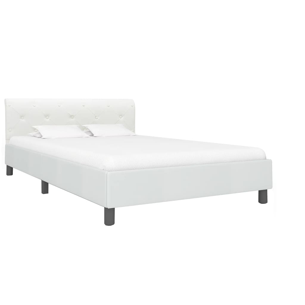 Vidaxl bedframe kunstleer wit 140x200 cm