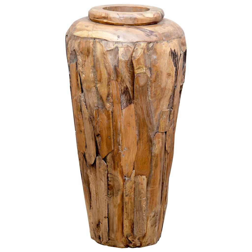VidaXL Dekorativ vase 40x80 cm massiv teaktræ